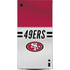 NFL San Francisco 49ers White Striped XBox Series X Digital Edition Console Skin