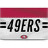 NFL San Francisco 49ers White Striped Dell XPS Skin