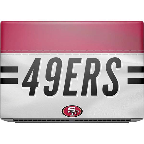 NFL San Francisco 49ers White Striped HP ZBook Fury 16 G10 Skin