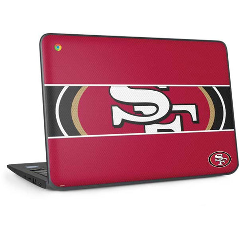 NFL San Francisco 49ers Zone Block HP Chromebook Skin