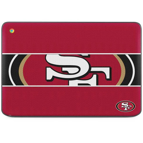 NFL San Francisco 49ers Zone Block HP Chromebook Skin