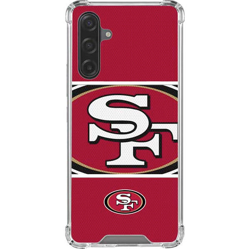 NFL San Francisco 49ers Zone Block Galaxy A17 Clear Case