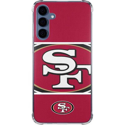 NFL San Francisco 49ers Zone Block Galaxy A35 5G Clear Case
