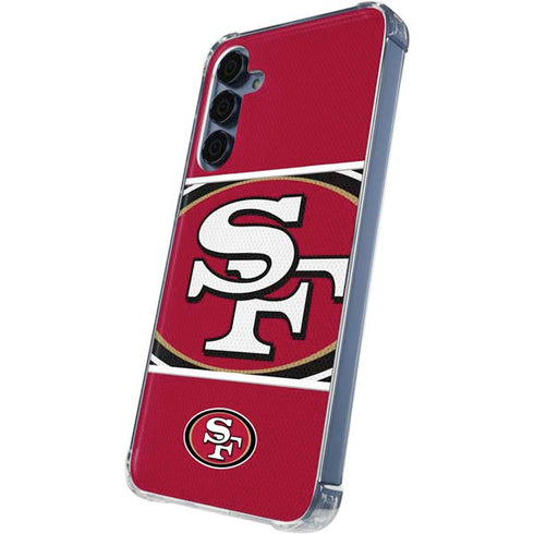 NFL San Francisco 49ers Zone Block Galaxy A35 5G Clear Case
