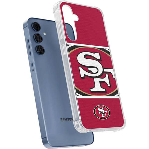 NFL San Francisco 49ers Zone Block Galaxy A35 5G Clear Case