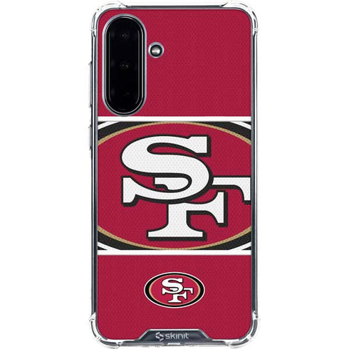 NFL San Francisco 49ers Zone Block Galaxy A36 5G Clear Case