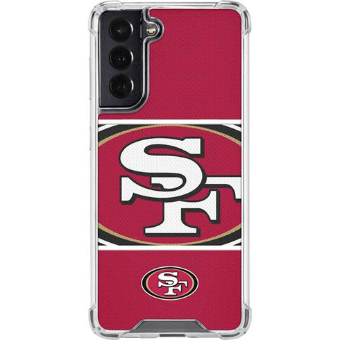 NFL San Francisco 49ers Zone Block Galaxy S22 Clear Case
