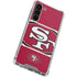 NFL San Francisco 49ers Zone Block Galaxy S24 FE Clear Case