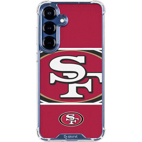 NFL San Francisco 49ers Zone Block Galaxy S25 Plus Clear Case