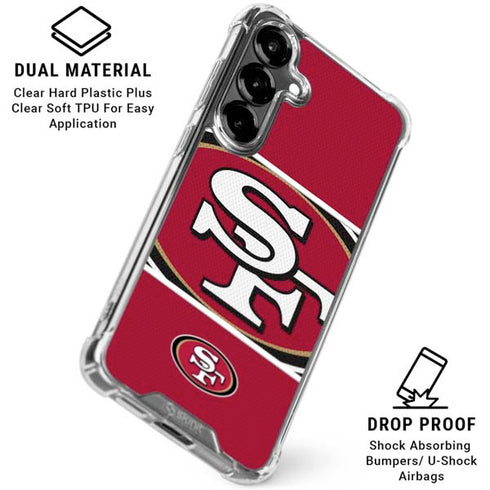 NFL San Francisco 49ers Zone Block Galaxy S26 Clear Case