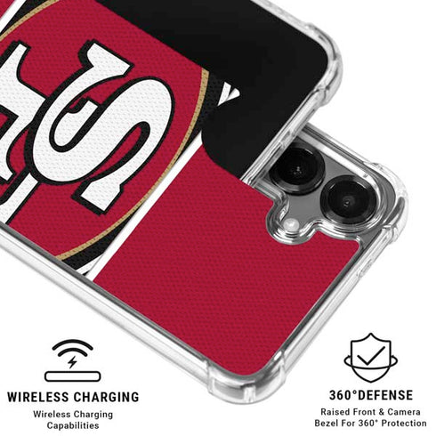 NFL San Francisco 49ers Zone Block Galaxy S26 Plus Clear Case