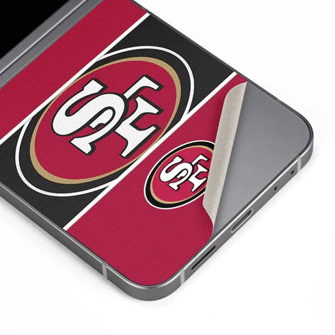 NFL San Francisco 49ers Zone Block Galaxy Z Flip6 Skin
