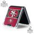 NFL San Francisco 49ers Zone Block Galaxy Z Flip6 Clear Case