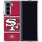 NFL San Francisco 49ers Zone Block Galaxy Z Fold5 5G Clear Case