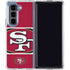 NFL San Francisco 49ers Zone Block Galaxy Z Fold5 5G Clear Case