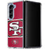NFL San Francisco 49ers Zone Block Galaxy Z Fold5 5G Clear Case