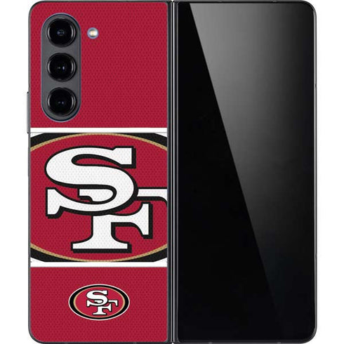 NFL San Francisco 49ers Zone Block Galaxy Z Fold5 5G Skin