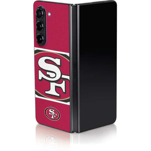 NFL San Francisco 49ers Zone Block Galaxy Z Fold5 5G Skin