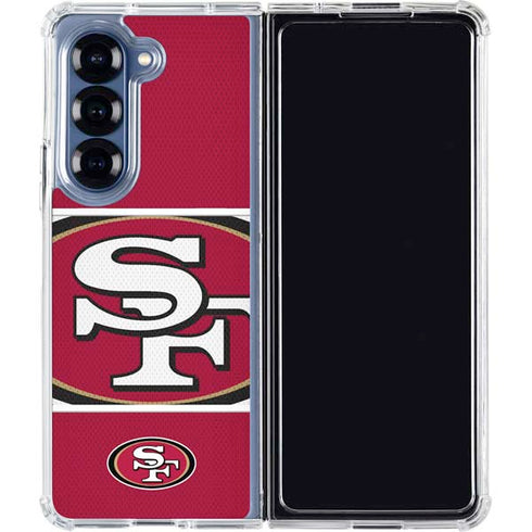 NFL San Francisco 49ers Zone Block Galaxy Z Fold6 Clear Case