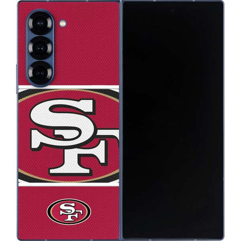 NFL San Francisco 49ers Zone Block Galaxy Z Fold6 Skin