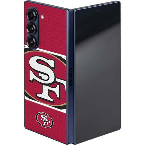 NFL San Francisco 49ers Zone Block Galaxy Z Fold6 Skin