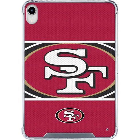 NFL San Francisco 49ers Zone Block iPad 11th Gen (2025) Clear Case