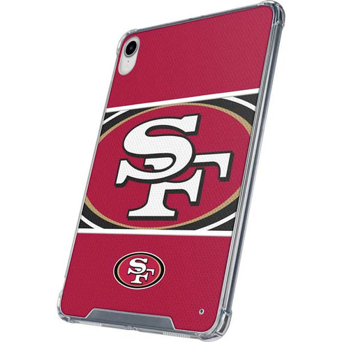 NFL San Francisco 49ers Zone Block iPad 11th Gen (2025) Clear Case