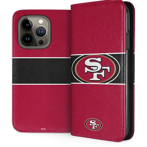 NFL San Francisco 49ers Zone Block iPhone 13 Pro Folio Case