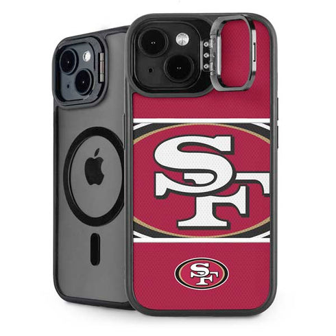 NFL San Francisco 49ers Zone Block iPhone 14 Kickstand Case