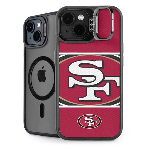 NFL San Francisco 49ers Zone Block iPhone 14 Plus Kickstand Case