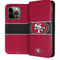 NFL San Francisco 49ers Zone Block iPhone 14 Pro Folio Case