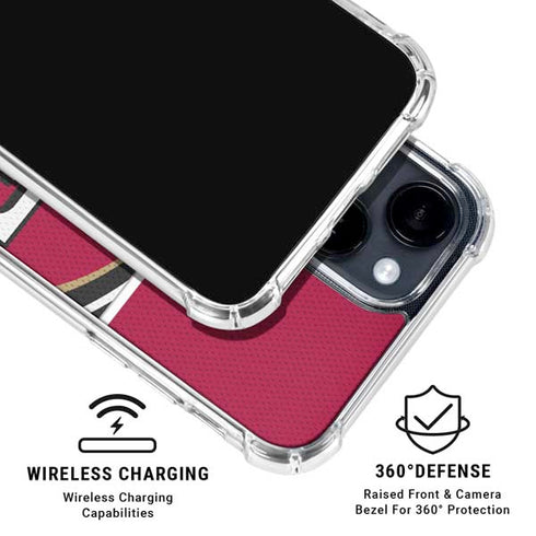 NFL San Francisco 49ers Zone Block iPhone 15 Clear Case
