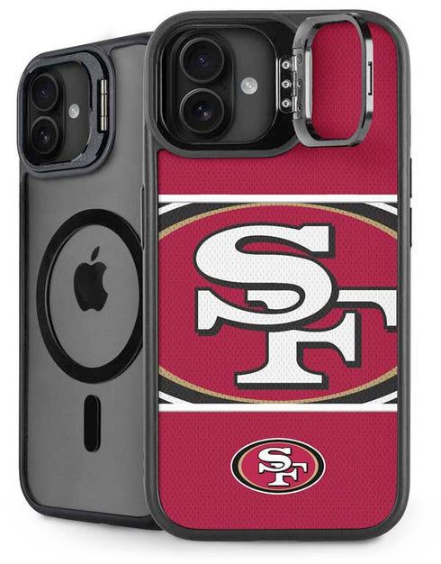 NFL San Francisco 49ers Zone Block iPhone 16 Plus Kickstand Case