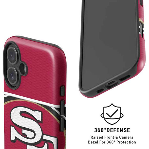 NFL San Francisco 49ers Zone Block iPhone 16 Plus Magsafe Impact Case