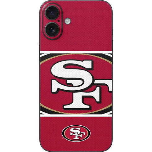 NFL San Francisco 49ers Zone Block iPhone 16 Plus Skin