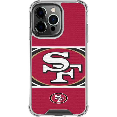 NFL San Francisco 49ers Zone Block iPhone 16 Pro Clear Case