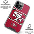 NFL San Francisco 49ers Zone Block iPhone 16 Pro Clear Case