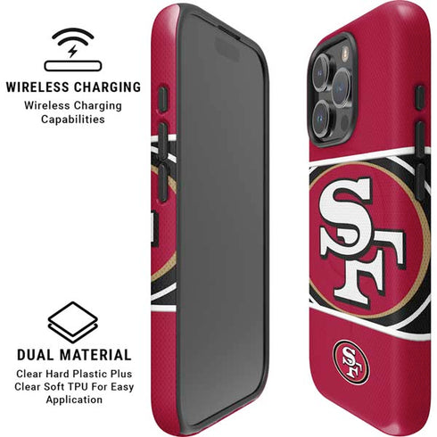 NFL San Francisco 49ers Zone Block iPhone 16 Pro Magsafe Impact Case