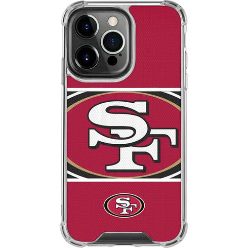 NFL San Francisco 49ers Zone Block iPhone 16 Pro Max Clear Case
