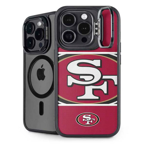 NFL San Francisco 49ers Zone Block iPhone 16 Pro Max Kickstand Case