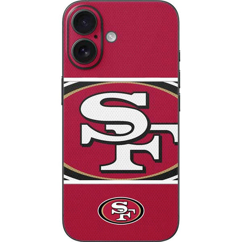 NFL San Francisco 49ers Zone Block iPhone 16 Skin