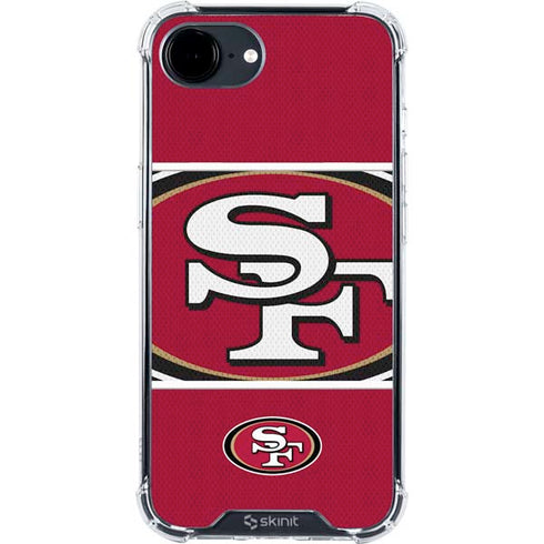 NFL San Francisco 49ers Zone Block iPhone 16e Clear Case