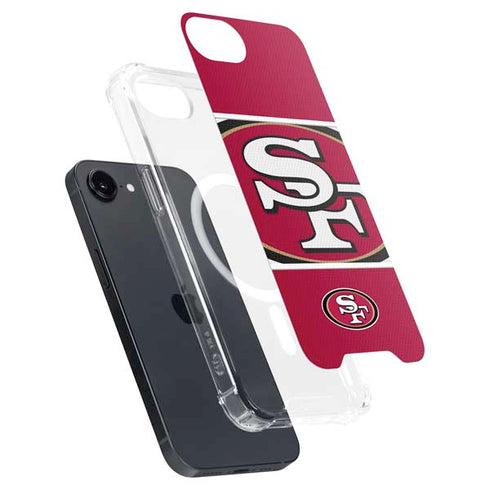 NFL San Francisco 49ers Zone Block iPhone 16e MagSafe Case