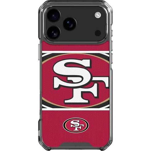 NFL San Francisco 49ers Zone Block iPhone 18 Pro Max Clear Case