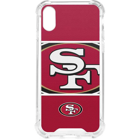 NFL San Francisco 49ers Zone Block iPhone XS Clear Case