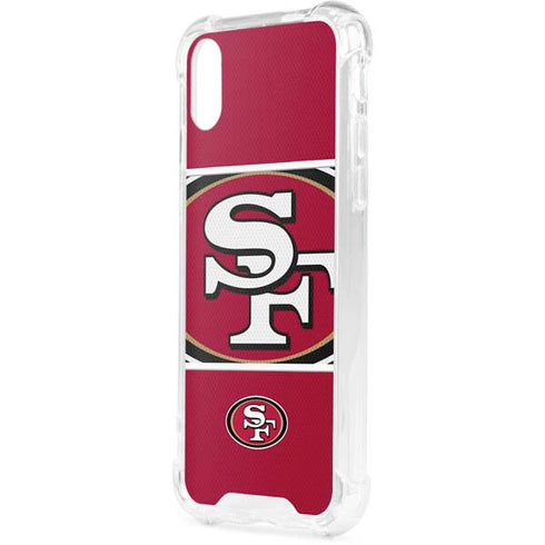 NFL San Francisco 49ers Zone Block iPhone XS Clear Case