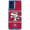 NFL San Francisco 49ers Zone Block Moto G 5G (2024) Clear Case