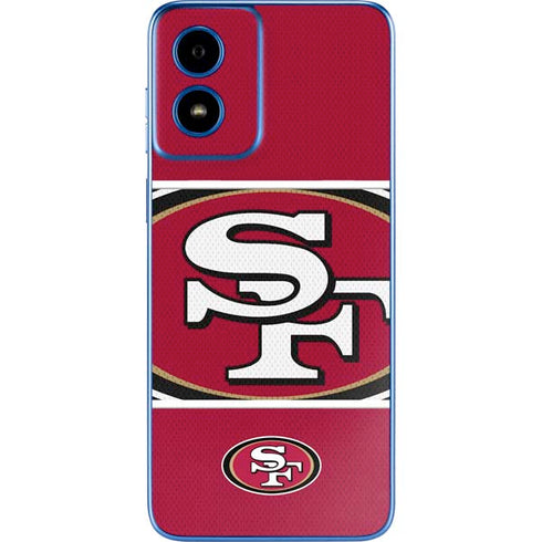 NFL San Francisco 49ers Zone Block Moto G Play 4G (2024) Skin