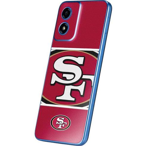 NFL San Francisco 49ers Zone Block Moto G Play 4G (2024) Skin
