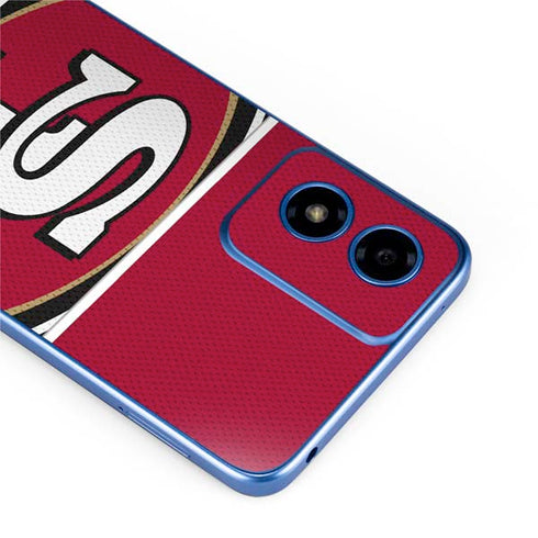 NFL San Francisco 49ers Zone Block Moto G Play 4G (2024) Skin